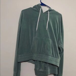 Green Hooded Sweatshirt with pants